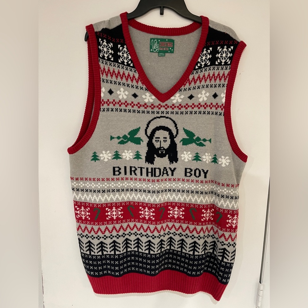 Ugly Christmas Sweater - Jesus “Birthday Boy”